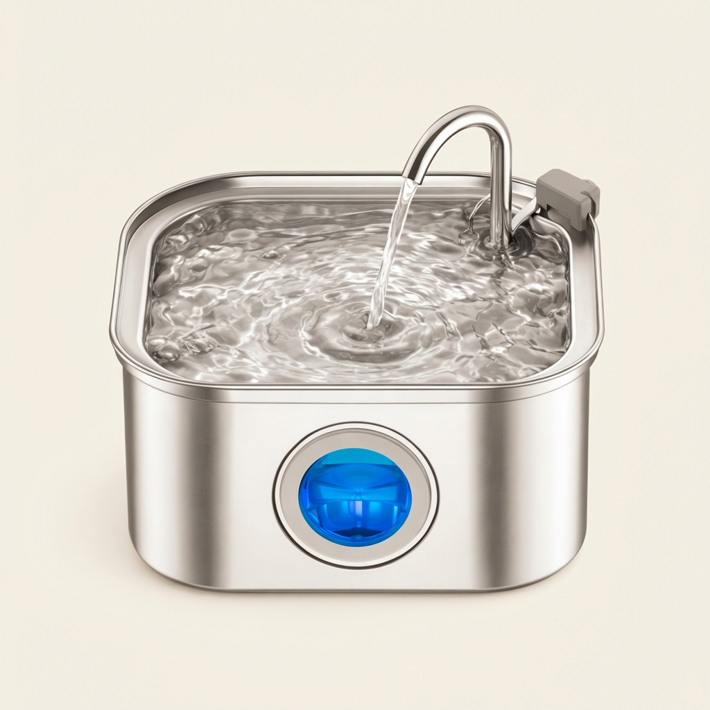 Stainless Steel Cat Water Fountain 3.2L | Sipkitty