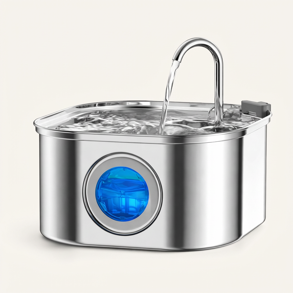 Stainless Steel Cat Water Fountain 3.2L | Sipkitty